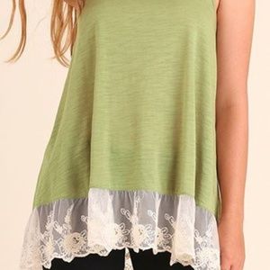 Lovely In Lace Racerback Tank Umgee